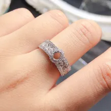 925 Sterling Silver Gold Plated Ring Setting For Oval 4*5 Ruby, Sapphire And Emerald