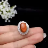 925 Sterling Silver Luxury Jewelry Setting Set (Ring & Pendant) for 10x14mm Oval Jade & Nephrite (Unset)