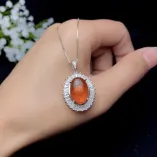 925 Sterling Silver Luxury Jewelry Setting Set (Ring & Pendant) for 10x14mm Oval Jade & Nephrite (Unset)