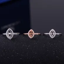 925 Sterling Silver Marquise Ring Setting For 3x6 4x8 5x10mm Stones