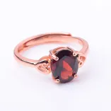 925 Sterling Silver Rose Gold Plated For Egg Ring Oval 4*6 5*7 7*9 8*10 9*11mm Gemstones
