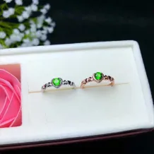 925 Sterling Silver Unset DIY Ring Settings for 4x4mm Round Tourmaline &amp; Colored Gemstones