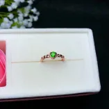 925 Sterling Silver Unset DIY Ring Settings for 4x4mm Round Tourmaline & Colored Gemstones
