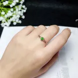 925 Sterling Silver Unset DIY Ring Settings for 4x4mm Round Tourmaline & Colored Gemstones