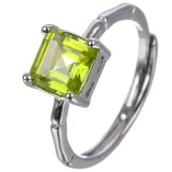 Bamboo Ring Setting 925 Sterling Silver Gold Plated For Square 6x6mm Gemstones