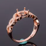 Diy Ring Stone Setting S925 For Oval 5x7 6x8 7x9mm Gemstone