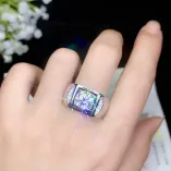 Men's S925 Moissanite Ring Settings - Premium Designs for 0.5ct 1ct 2ct 3ct Round Stones