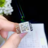 Men's S925 Gold-Plated Moissanite Ring Settings - Premium Designs for 5 6 8mm Round Stones