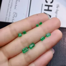 Natural Emerald Gemstones - Loose Stones for Jewelry Setting (Square, Round, Oval, Marquise &amp; Pear Cuts)