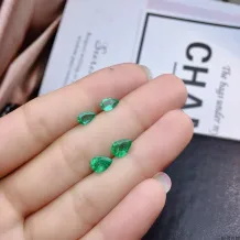 Natural Emerald Gemstones - Loose Stones for Jewelry Setting (Square, Round, Oval, Marquise &amp; Pear Cuts)
