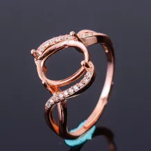 Oval 4x6 5x7 6x8 7x9 8x10mm Ring Settings Without Stones Oval Ring Settings Without Stones