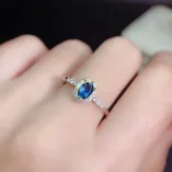 Oval 4x6mm Ring Setting - S925 Sterling Silver with Rose & White Gold Plating for Ruby/Sapphire/Emerald