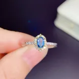 Oval 4x6mm Ring Setting - S925 Sterling Silver with Rose & White Gold Plating for Ruby/Sapphire/Emerald