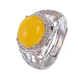 Oval 7x9 8x10 9x11 10x12mm ring holder 925 Sterling Silver Gold Plated