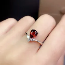 Pear Shape 6x8/7x9mm S925 Sterling Silver Ring Setting with 18K Gold Plating