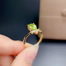 Pear Shape 6x8/7x9mm S925 Sterling Silver Ring Setting with 18K Gold Plating