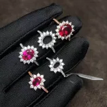 Princess Diana Ring Setting 925 Sterling Silver Gold Plated For 3×5/4×5/4×6/5×7/6×8/7×9/8×10mm Gemstone