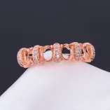 Prong Bezel Solid Silver Ring Blanks For Oval 4x5mm Gemstones