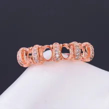 Prong Bezel Solid Silver Ring Blanks For Oval 4x5mm Gemstones