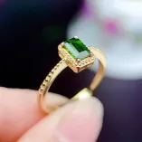 925 Gold Plated Silver 4 Prong Ring Setting For Rectangle 4*6/5*7/6*8/7*9/8*10/9*11/10*1210*14mm Gemstones