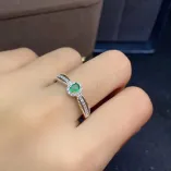 S925 18K Dual-Tone Gold Ring Setting 3x4mm Oval Ruby/Sapphire/Emerald, Fairycore DIY