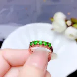 S925 18K Gold-Plated Eternity Band Setting for 5 3mm Round Gemstones