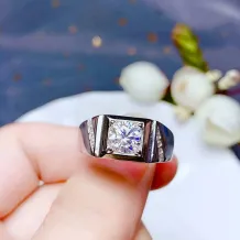 S925 18K Gold-Plated Moissanite Ring Settings For 6.5mm (1ct) to 9mm (3ct) Round Diamonds