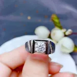 S925 18K Gold-Plated Moissanite Ring Settings For 6.5mm (1ct) to 9mm (3ct) Round Diamonds