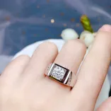 S925 18K Gold-Plated Moissanite Ring Settings For 6.5mm (1ct) to 9mm (3ct) Round Diamonds