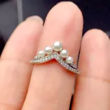 S925 18K Gold Plated Ring Setting 2-in-1 Convertible 6x9mm Pear Ruby/Sapphire/Emerald