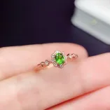 S925 18K Gold Plated Ring Setting Korean Style 3x4mm Oval Ruby/Sapphire/Emerald