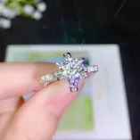 S925 18K Gold-Plated Ring Settings for 5mm (0.5ct) 6.5mm (1ct) & 8mm (2ct) Round Moissanite