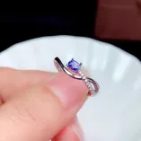 S925 18K Gold Plated Split Shank Ring Setting 3x4mm Oval Ruby/Sapphire/Emerald
