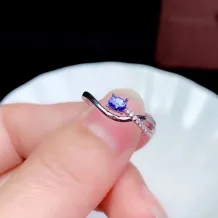 S925 18K Gold Plated Split Shank Ring Setting 3x4mm Oval Ruby/Sapphire/Emerald