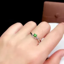 S925 18K Gold Plated Split Shank Ring Setting 3x4mm Oval Ruby/Sapphire/Emerald