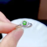 S925 Antique Gold/Silver Ring Setting for 4mm Round Ruby/Sapphire/Emerald