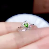 S925 Dual-Tone Gold Ring Setting - 3x4mm Oval Ruby/Sapphire/Emerald Mounting