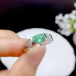 S925 Gold Plated Men's Ring Setting - 5x7mm Oval Ruby/Emerald Mounting, Hollow Design