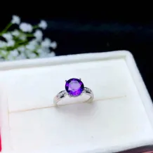 S925 Gold-Plated Moissanite Ring Settings - 6x6 &amp; 8x8mm Round DIY