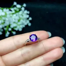 S925 Gold-Plated Moissanite Ring Settings - 6x6 &amp; 8x8mm Round DIY