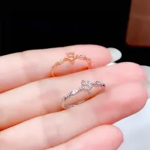 S925 Gold Plated Ring Setting - Minimalist 3mm Round Ruby/Sapphire/Emerald Mounting