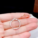S925 Gold Plated Ring Setting - Minimalist 3mm Round Ruby/Sapphire/Emerald Mounting