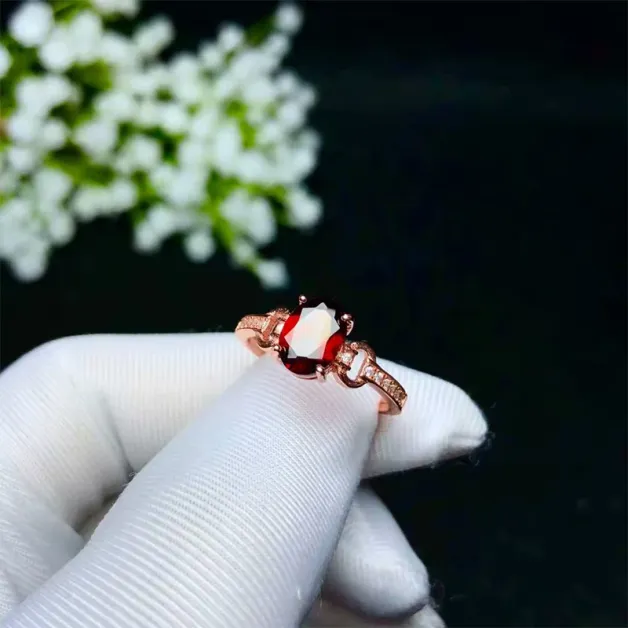 S925 Gold-Plated Ring Settings for Oval Stones - 5x7 to 9x11mm Unset