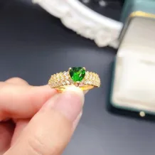 S925 Silver Heart Shape 6x6mm Ring Holder Diy