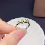 S925 Silver Plated With 18k Gold Ring Setting For Oval 3x4mm Colored Gemstones
