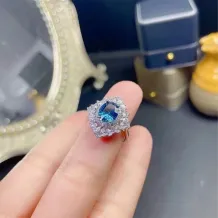 S925 Sterling Silver 18K Gold-Plated Oval Ring Setting 7x9mm