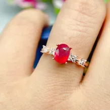 S925 Sterling Silver Adjustable Ring Setting for 5x7mm Gemstones