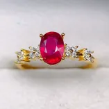 S925 Sterling Silver Adjustable Ring Setting for 5x7mm Gemstones