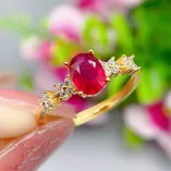S925 Sterling Silver Adjustable Ring Setting for 5x7mm Gemstones
