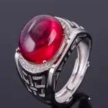 S925 Sterling Silver Gold-Plated Men's Ring Settings Multiple Shapes